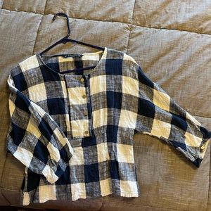 Zara flannel women top